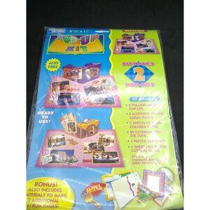 Vtg. 90s Vacation Scrapbooking Page Pop-Up Kit 8-1/2” X 11”  Memories Forever